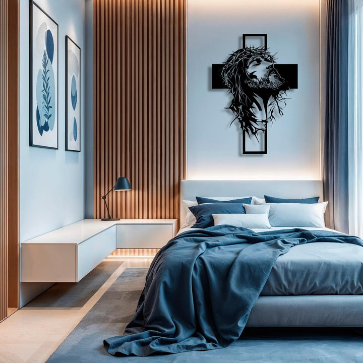 Cyras - Cuadro metálico con cruz de Jesús