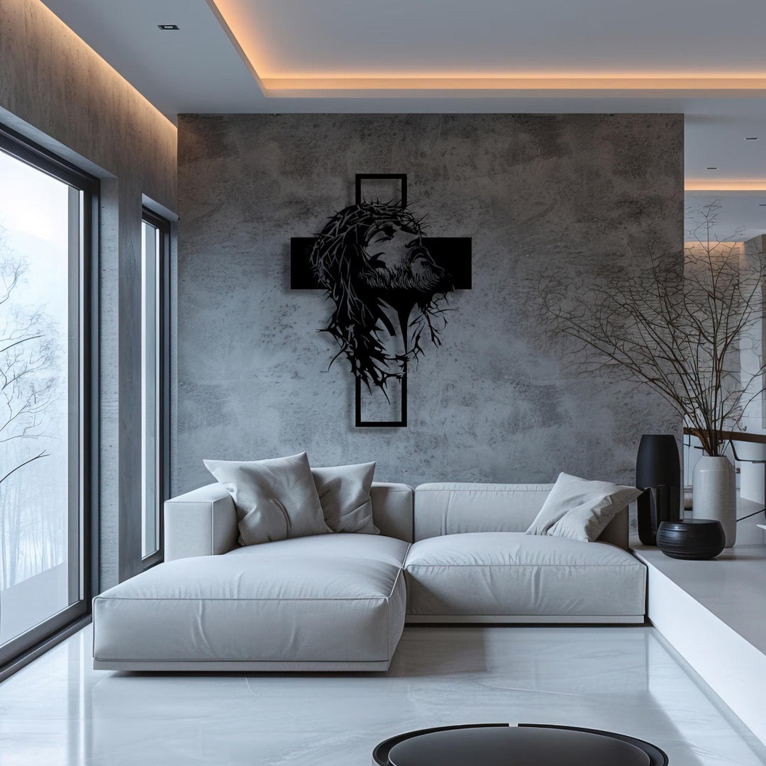 Cyras - Cuadro metálico con cruz de Jesús