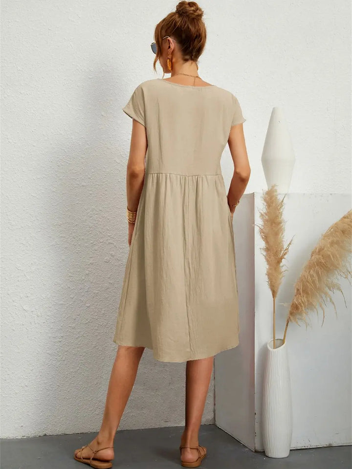 Sage – Vestido informal con bolsillos