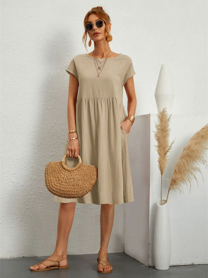 Sage – Vestido informal con bolsillos